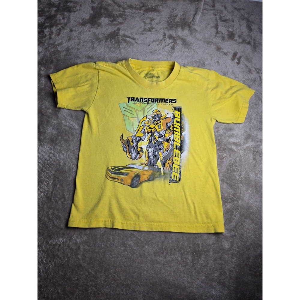 Transformers Bumblebee T-Shirt Kids Small 6/7 Yellow Revenge of the Fallen Movie